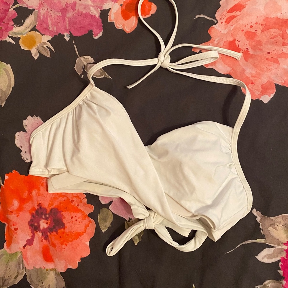 Victoria's Secret Crossover White Bikini Top